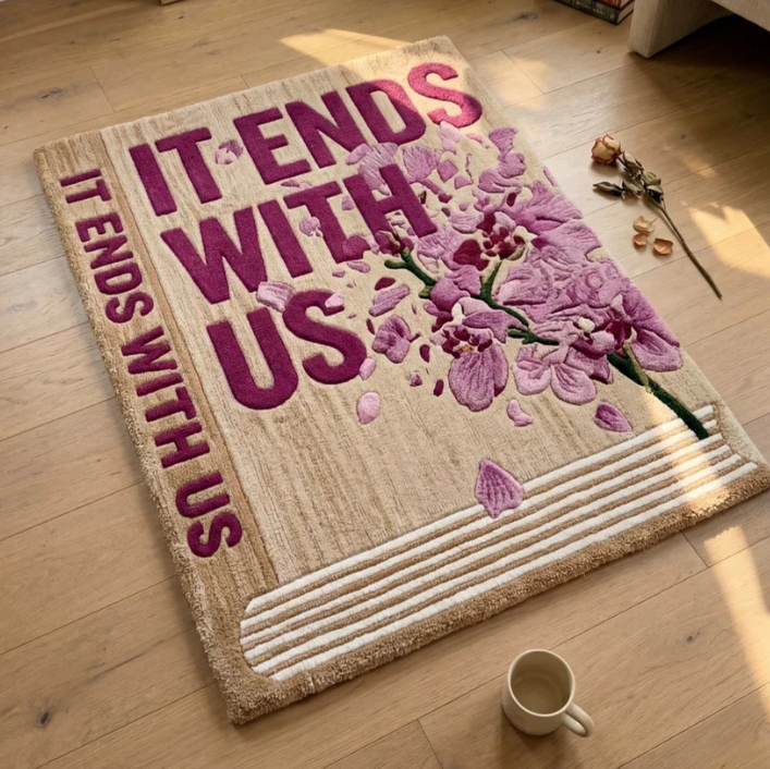 "With Us" Buchteppich