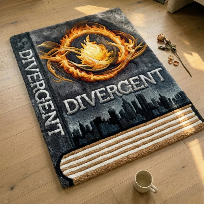 "Divergent" Buchteppich